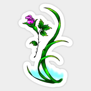 Cute Flower Tattoo Design Art Sticker